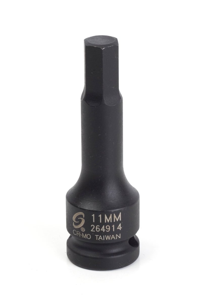Sunex Tools Sunex 264914 1/2-Inch Drive 11-mm Hex Driver Impact Socket - Image 1